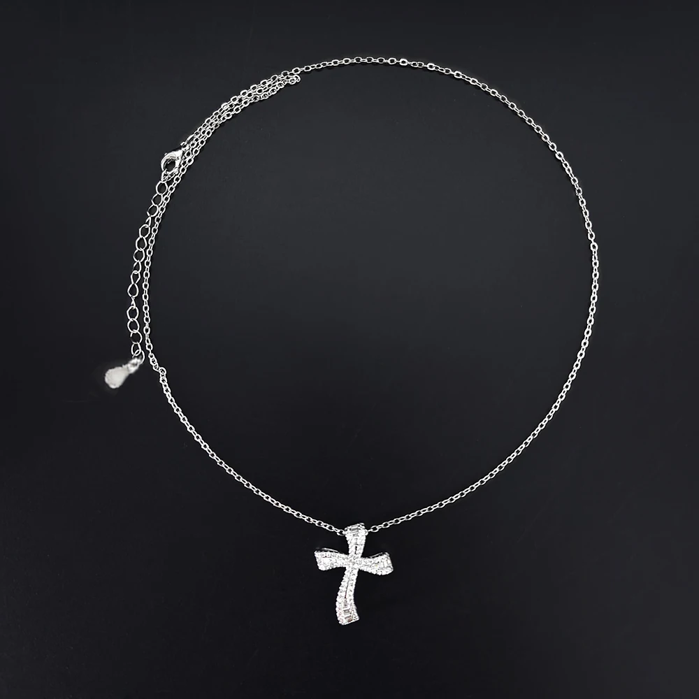 New Products Trendy Silver Color Necklace Pendant for Women Party Gift Valentine's Day Gift Jewelry Wholesale X5827