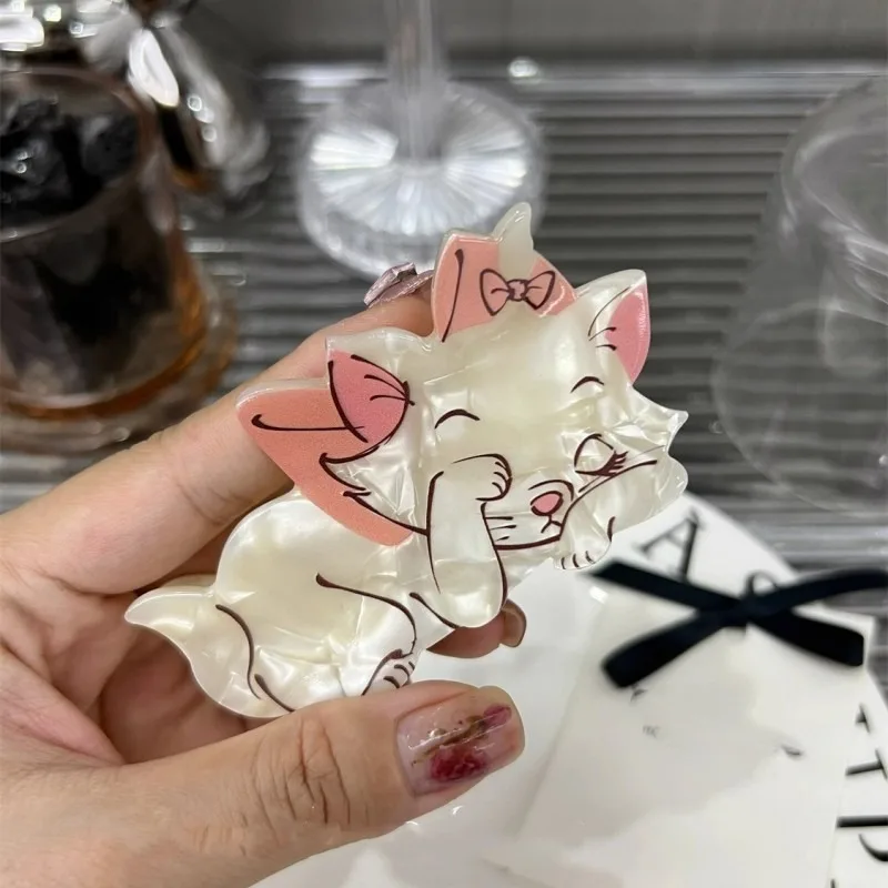 

Cute Cartoon Sleep Cat Hair Clip Animal Acetate Claw Clip Girls Crab Hair Clip Personality Hair Accessories for Women Girls