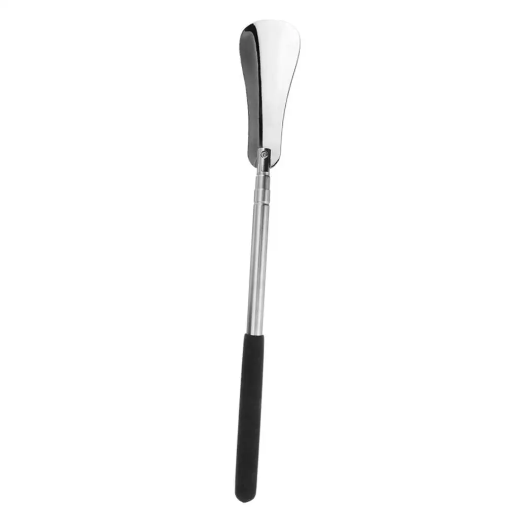 Durable Telescopic Shoe Horn Long Handle Metal Slip on Tool for Men Women Seniors Kids Home Footwear Straighten Toe Help