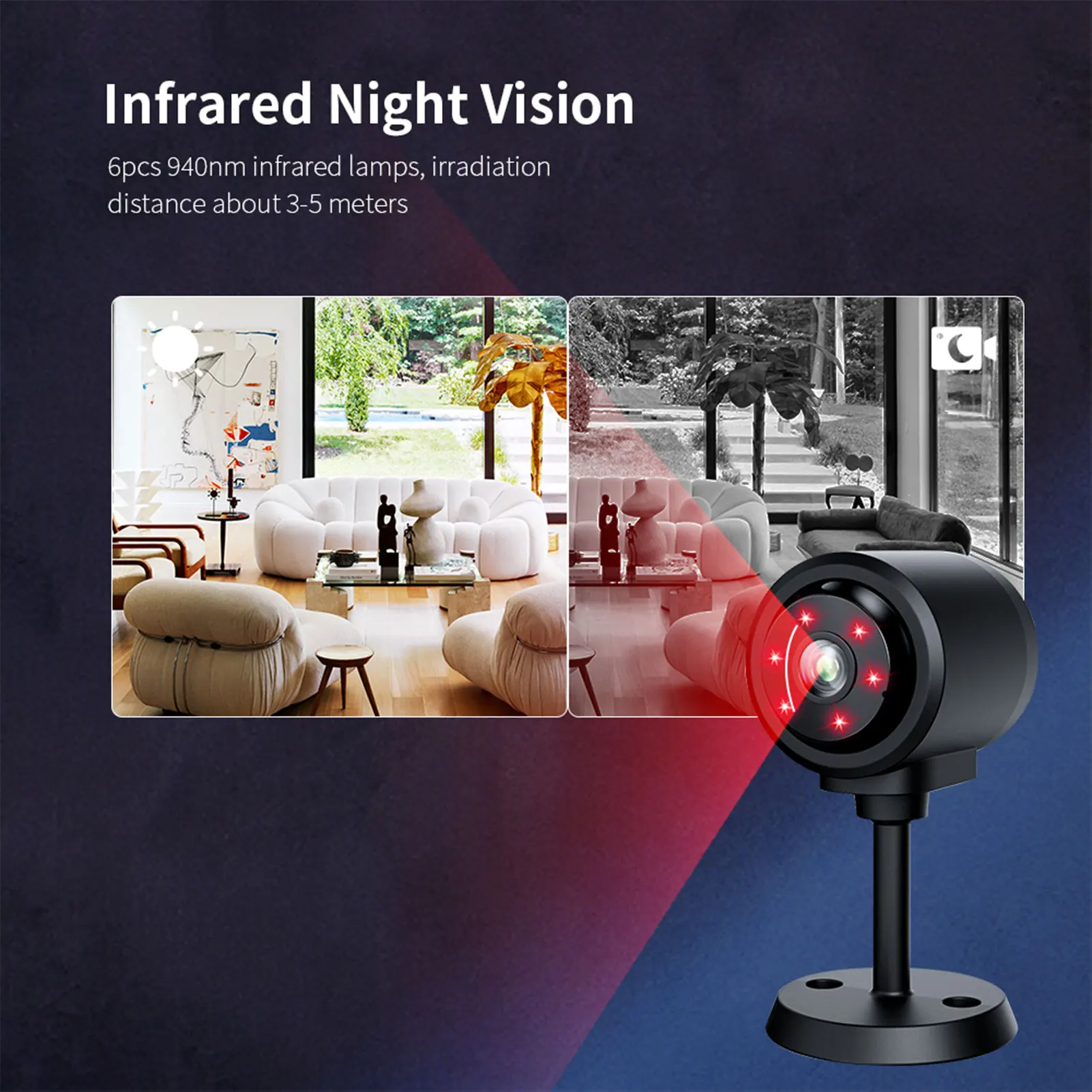 Motion Detection Camera Small Wireless Camera Small Security Camera Wireless App Control Support Motion Detection for Indoor Use