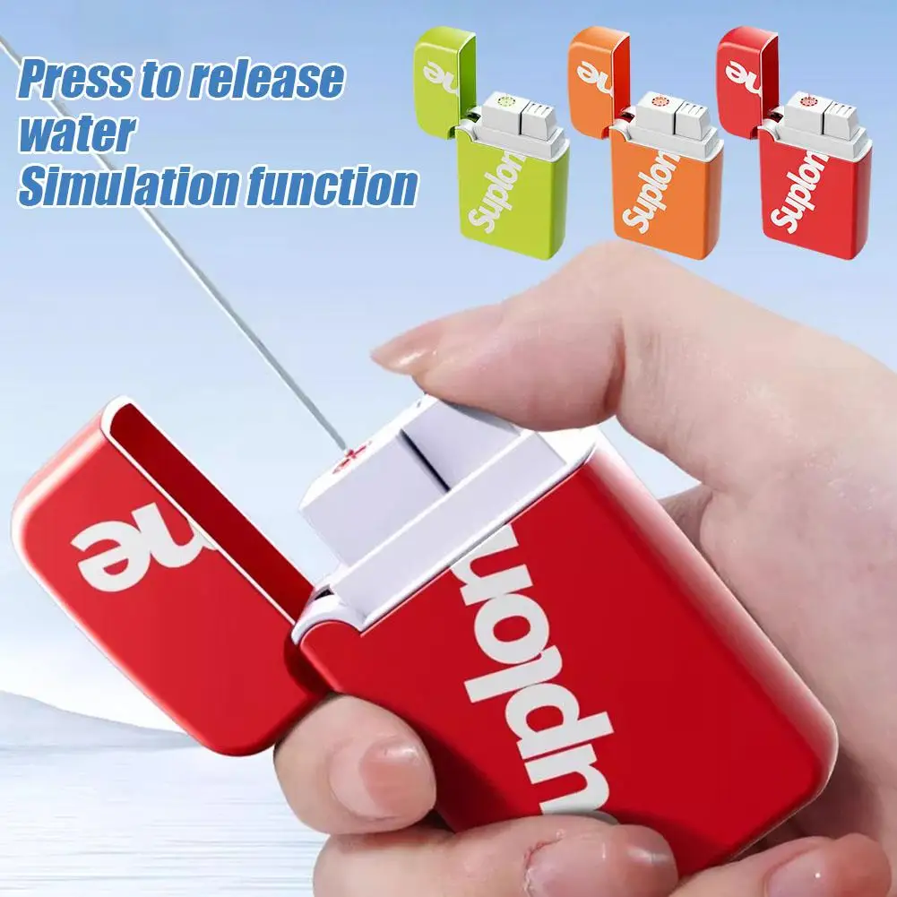 New Prank Toy Portable Magic Lighter Realistic and Fun Water Gun Lighter Stress Relief Toy Water Park Smoke Accessory