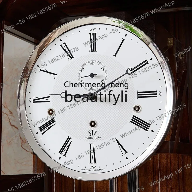 New Chinese Style Mechanical Floor Clock Modern Light Luxury Home Living Room Standing Clock X