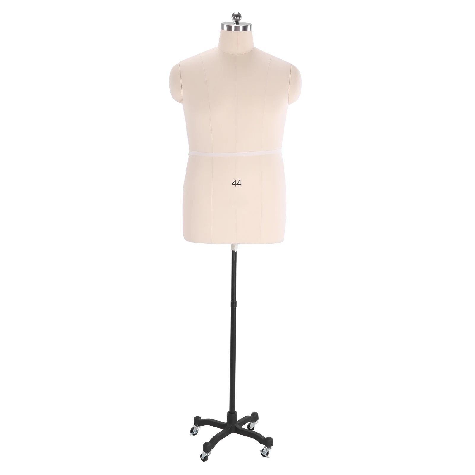 

Dress Form Mannequin Body with Stand Height Adjustable Adult Mens Body Dummy Easy Assembly with Wheels for Tailoring