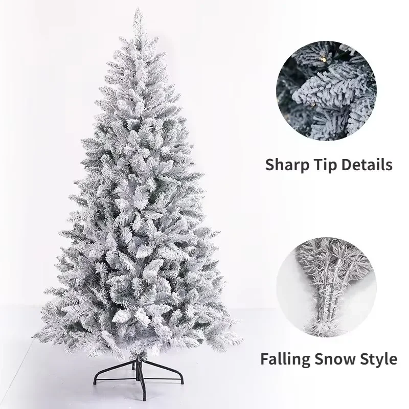 

Artificial Snowy Christmas Tree Decoration Home New Year Party Xmas Tree Decor Atmosphere Ornaments Supplies adornos navideños