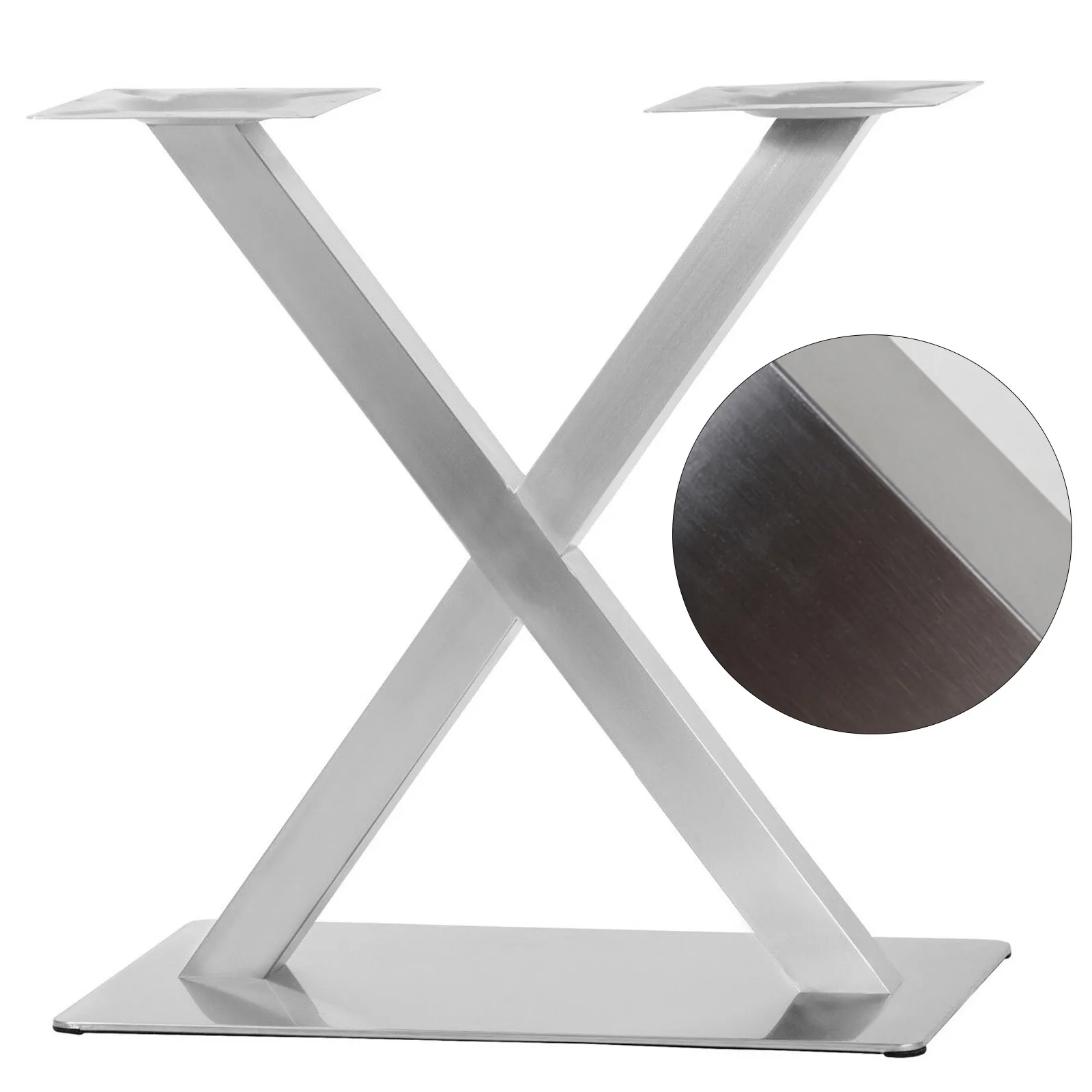 Stainless Steel Table Base Legs Frame Seat X-Shaped Pry Available For Coffee Shop