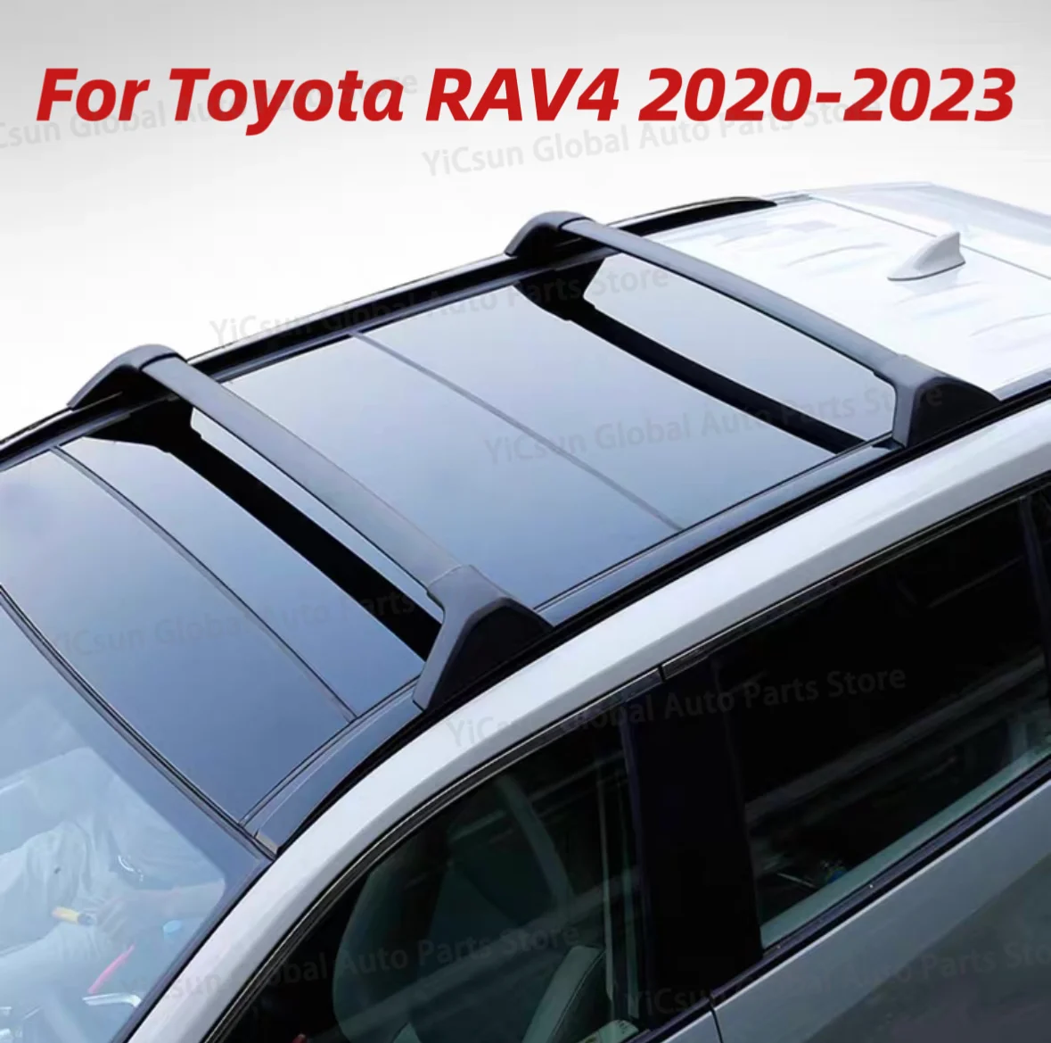 

Поперечина багажника на крышу подходит для Toyota RAV4 RAV 4 2019 2020 2021 2022 23 алюминиевый багажник на крышу для автомобиля, направляющие багажника