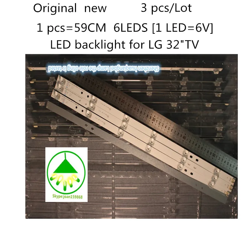 

FOR 3 PCS/Lot LED backlight for LG 32"TV 32LB572V 6916l-1974A 32LB580V 32LB650V 32LB652V 32LB653V 32LF550 innotek DRT3.0 32inch