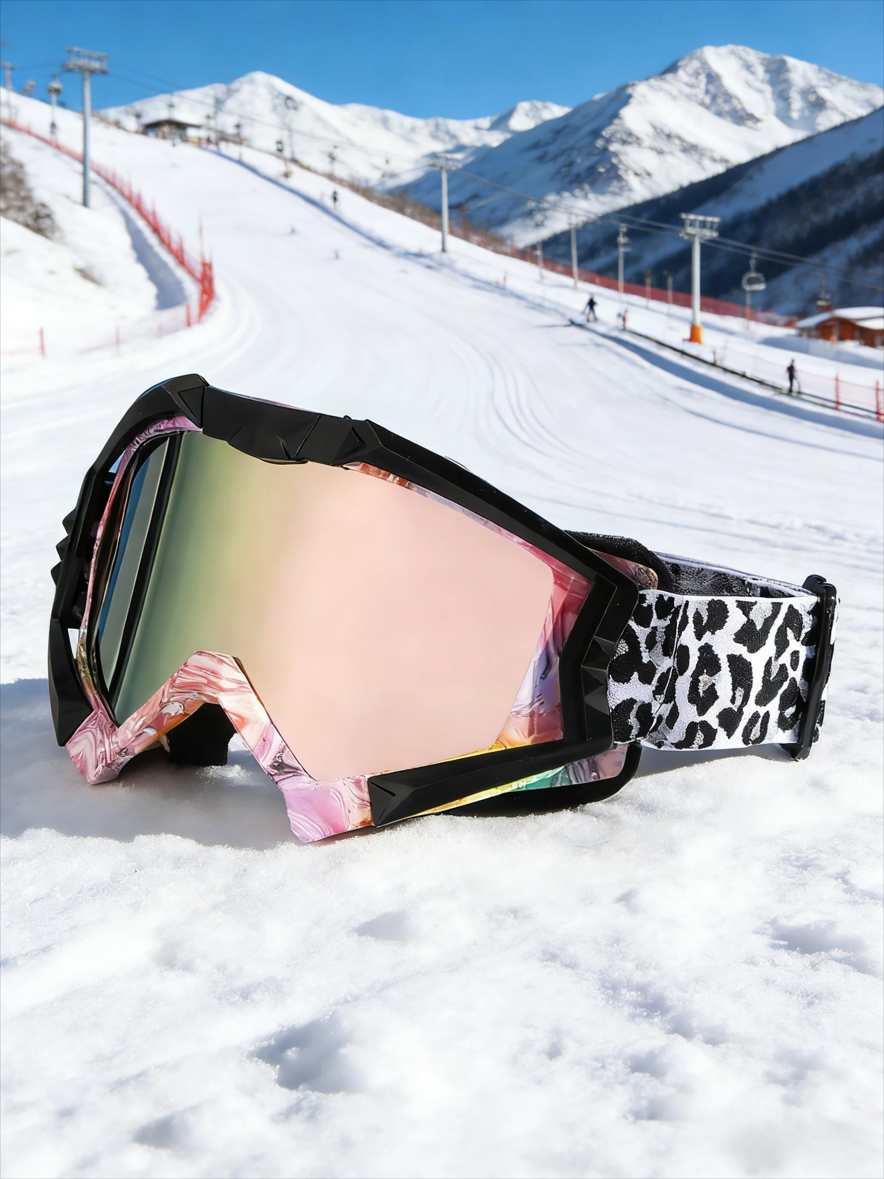 

Windproof Outdoor Goggles - UV Protection, Anti-Fog for Skiing, Snowboarding & Motocross