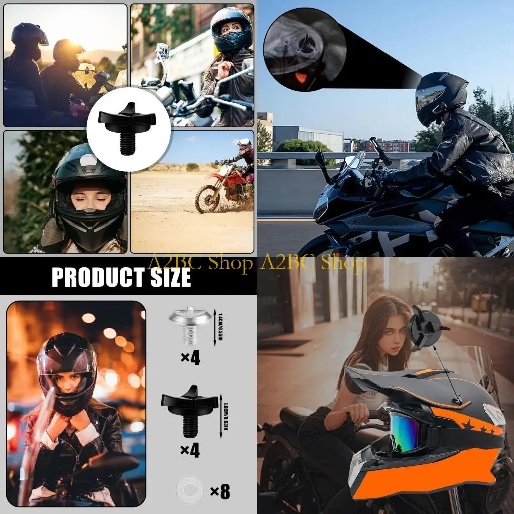 

A2BC Мотоциклетные шлемы фиксационные винты с антилипами регулируемые мотоциклевые шестерни легко установить.