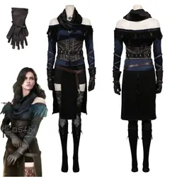Yennefer Cosplay Fantasia Costume Disguise for Adult Women Clothes Roleplay Medieval Costumes Female Halloween Carnival Suit