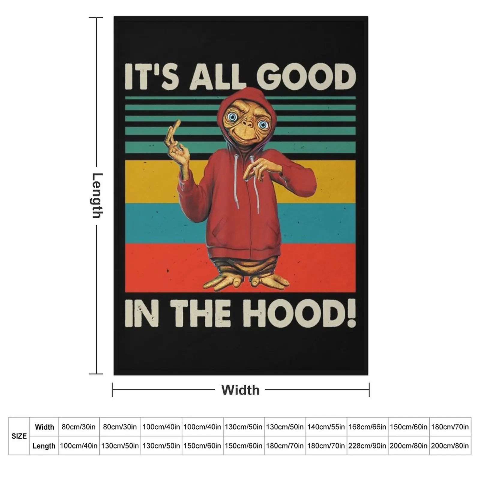 Retro Ita??s All Good in The Hood Essential T-Shirt Throw Blanket Sofa Quilt Cute Plaid Luxury Throw Tourist Blankets