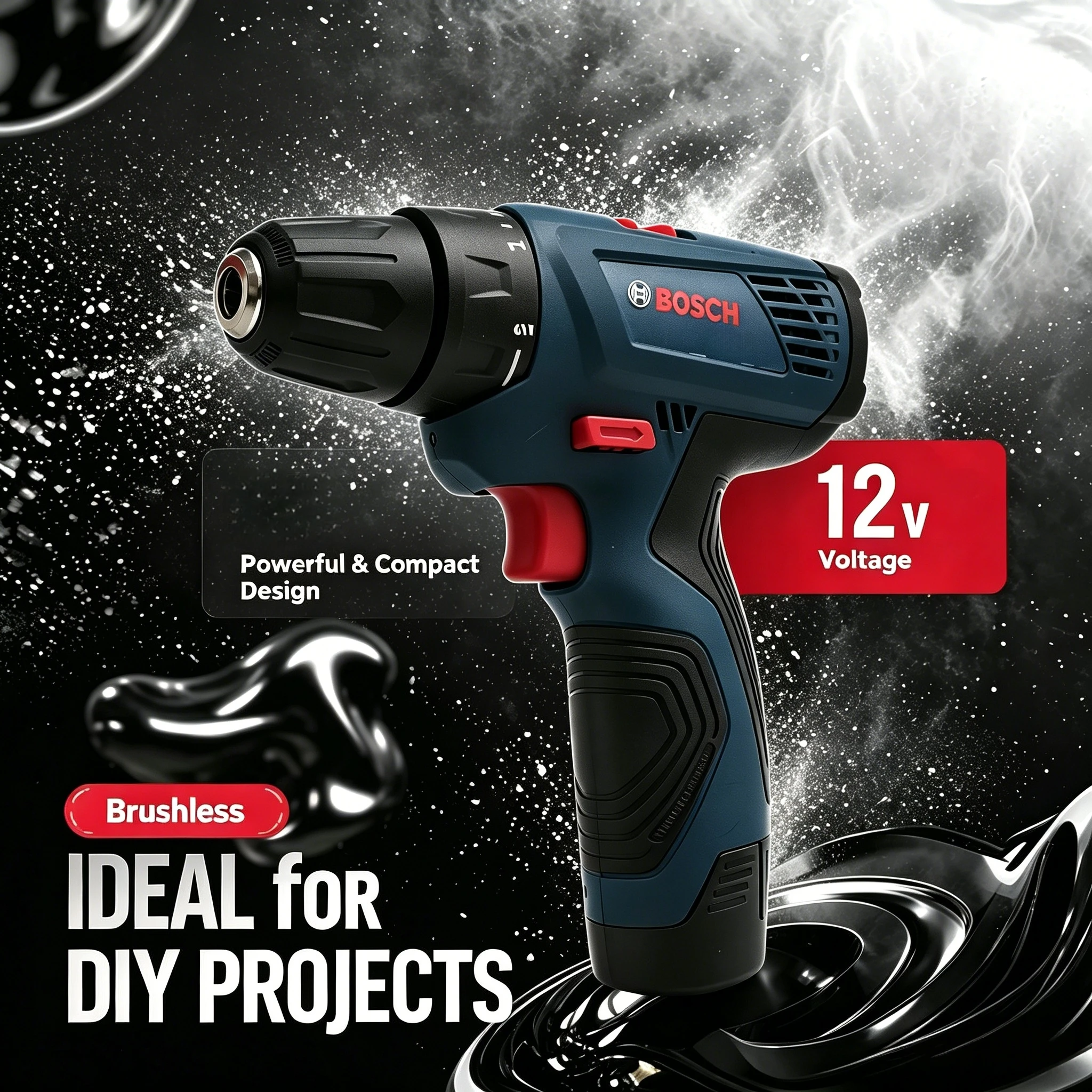Bosch GSR120 Trapano Elettrico Professionale Senza Fili, Avvitatore Multifunzione per Casa, Utensile Elettrico