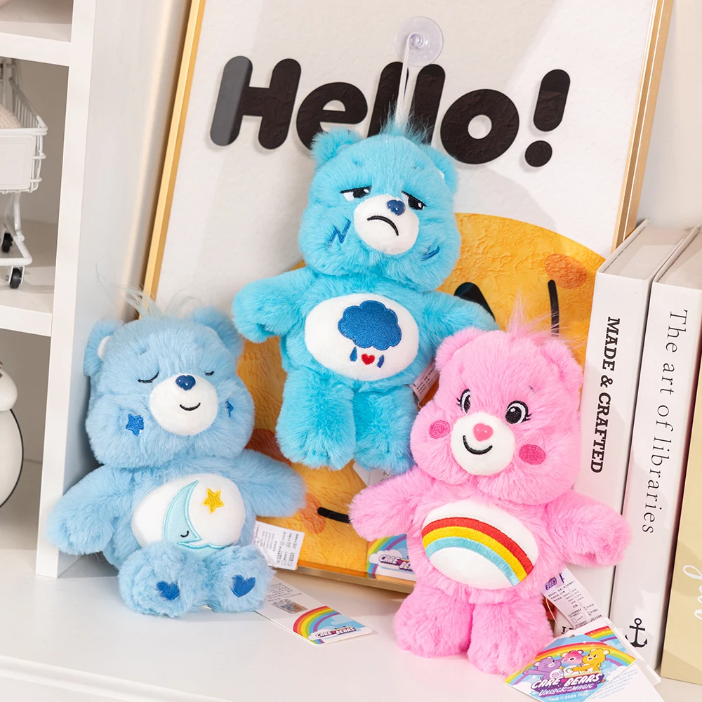 20cm Care Bears Cute Plush Toys Pendant With Sucker Cartoon Bear Soft Stuffed Dolls Homdecor Sleeping Companion Plushie Toys