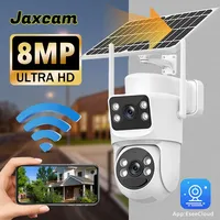 4K 8MP Solar Battery PTZ WiFi Camera Dual Lens Dual Screens Outdoor AI Tracking Security Protection Video Surveillance EseeCloud