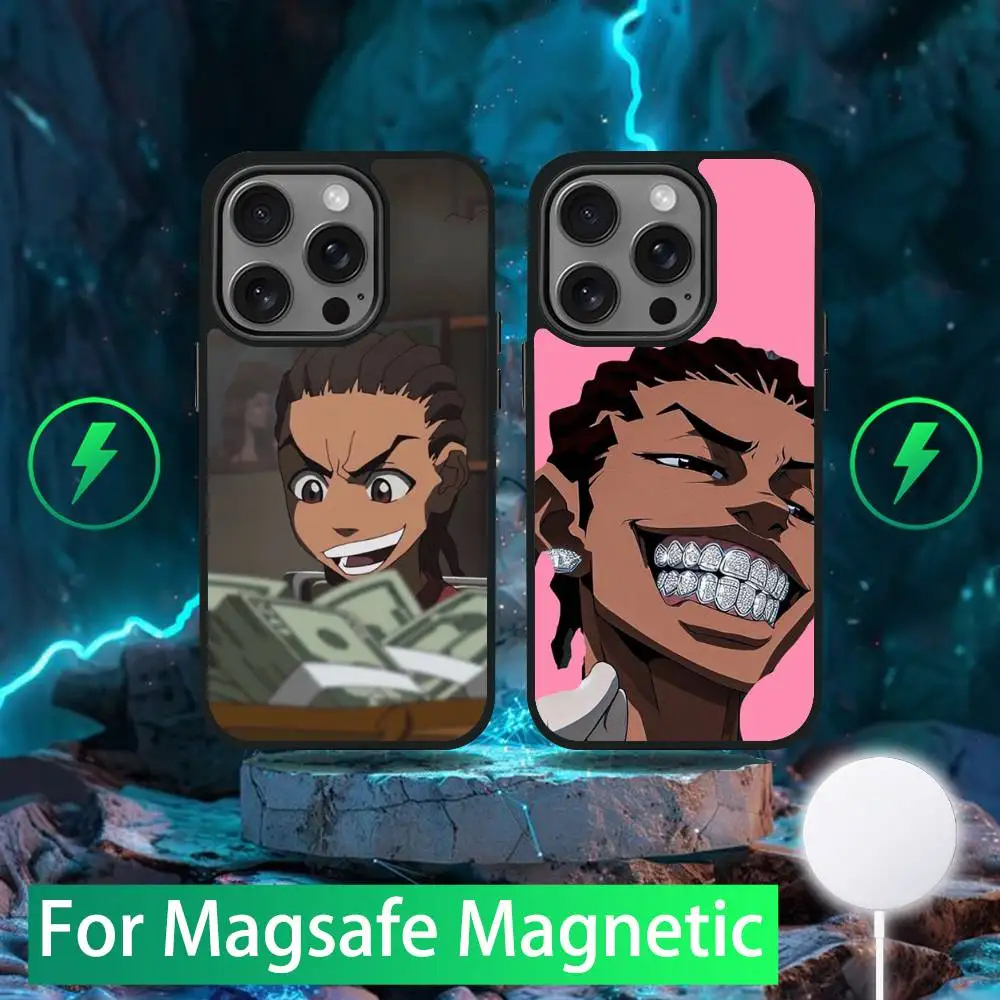 

Riley Freeman Boondocks Phone Case For iPhone 16,15,14,13,12,11,Pro,Max,Plus,Mini,SE New Magsafe Magnetic Wireless Charging