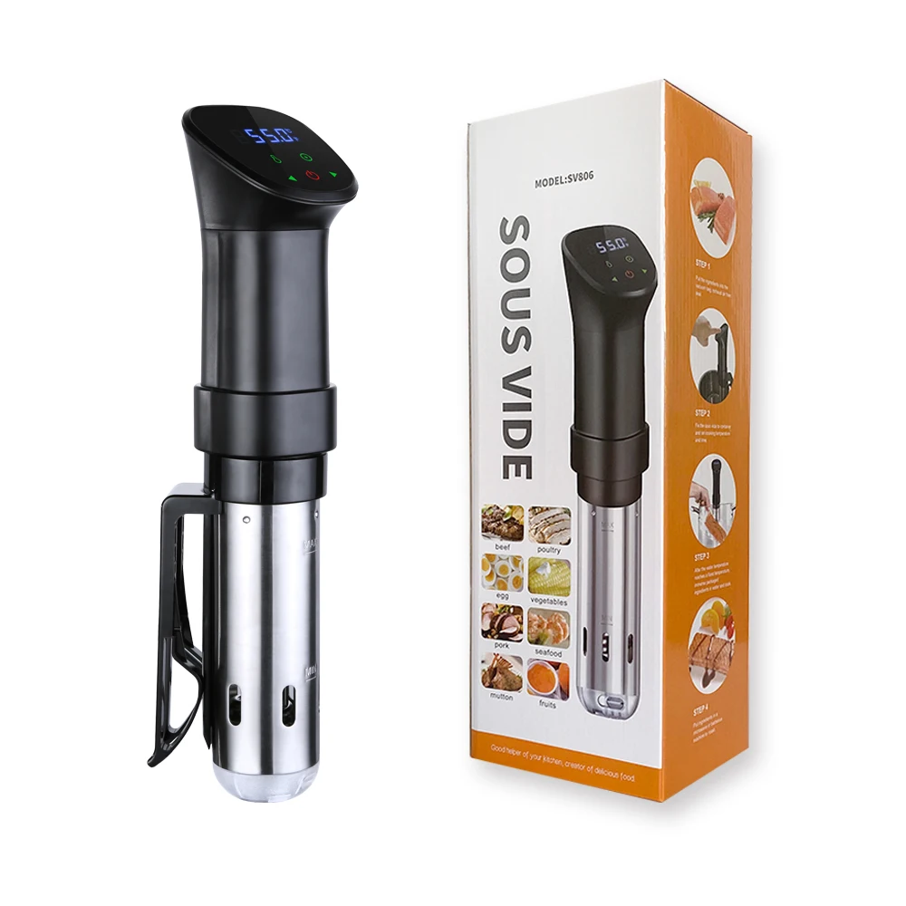 Cocina Sous Vide de 1100W, Circulador de Inmersión táctil LCD, cocina precisa IPX7, cocina al vacío impermeable con pantalla Digital