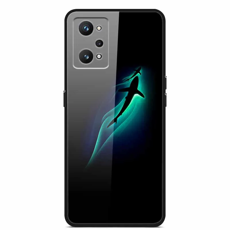 Dla Realme GT Neo2 Neo 2 etui RMX3370 szkło hartowane twarda tylna obudowa dla OPPO Realme GT Neo 2 5G etui na telefon zderzak Funda 6.62\