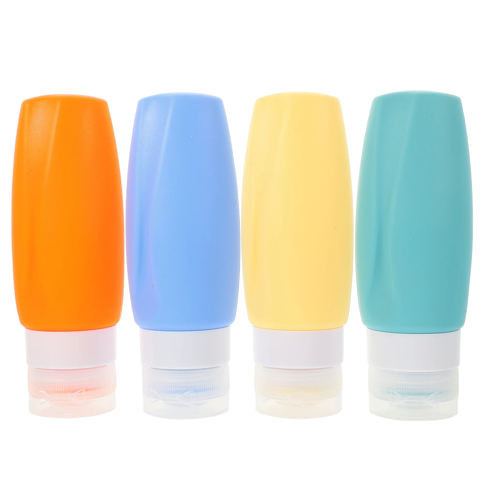 1 set 1 Set Silicone Containers Leakproof Refillable Toiletry Bottles For Shampoo Shower Gel Lotion Hand Small Liquid