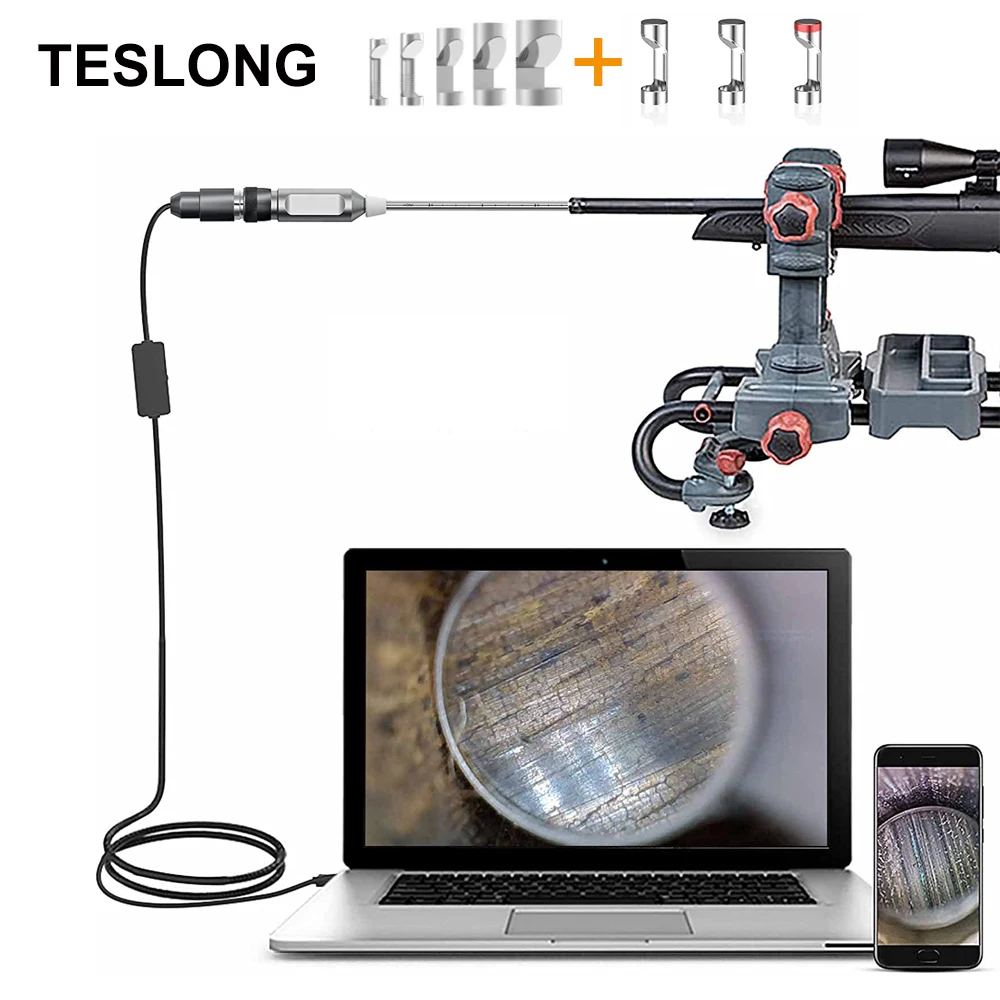 Teslong-visual Barril Rígido Rifle Borescope Ferramenta de Inspeção com Espelhos Ntg100h Lente mm 26 Long Rod