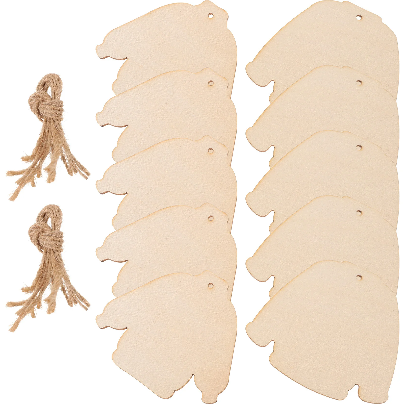 

1 Set Unfinished Wood Ornaments Christmas Hanging Blanks For Diy Graffiti Crafts Wooden Slices Pendant Xmas Tree Decoration