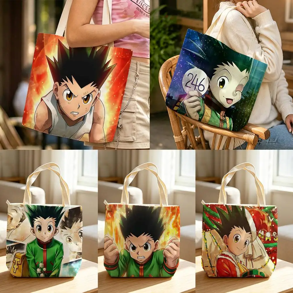 G-Gon Anime HxH Battle Collection Waterproof Lined Canvas bags suitable for going to class, shopping, gifts, and commuting