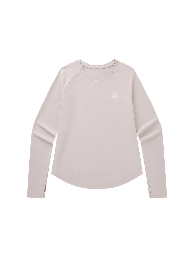 

Спортивная футболка Peak Long Sve для мужчин и женщин, осенняя новая повседневная удобная дышащая футболка для бега Qui Dry Fitn