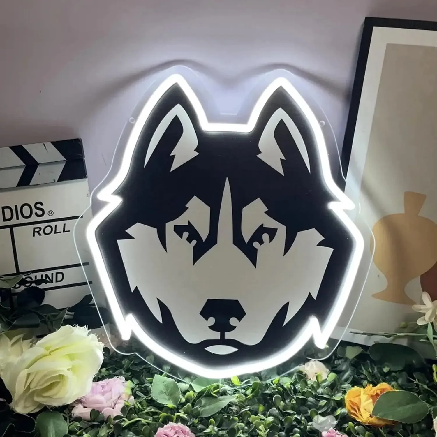 

Wolf Neon Sign USB Dimmable Animal UV Print LED Neon Light Home Decor Bedroom Art Personalized Gift high Quality Neon Light