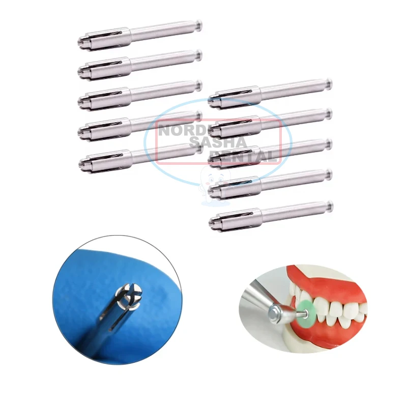 

10Pcs Dental Polishing Disc RA Shank Mandrel Dental Sof-Lex RA CA2.35mm For Finishing and Polishing Disc