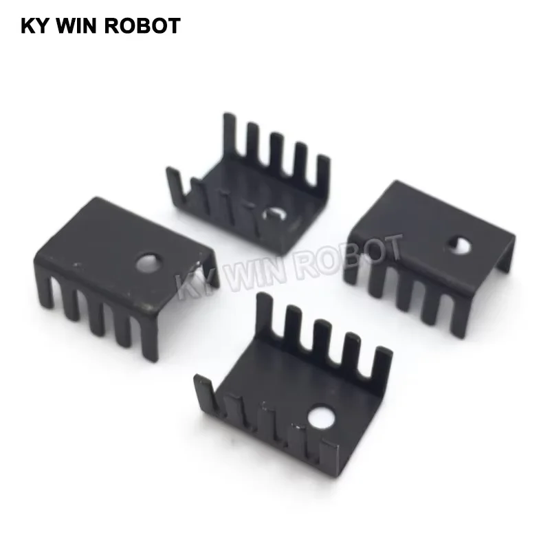 

50PCS black 15*10*20MM Triode Heat Sink 10*15*20MM TO-220 TO220 Transistor Aluminum Radiator Heat Sink Cooler Cooling 20*15*10MM