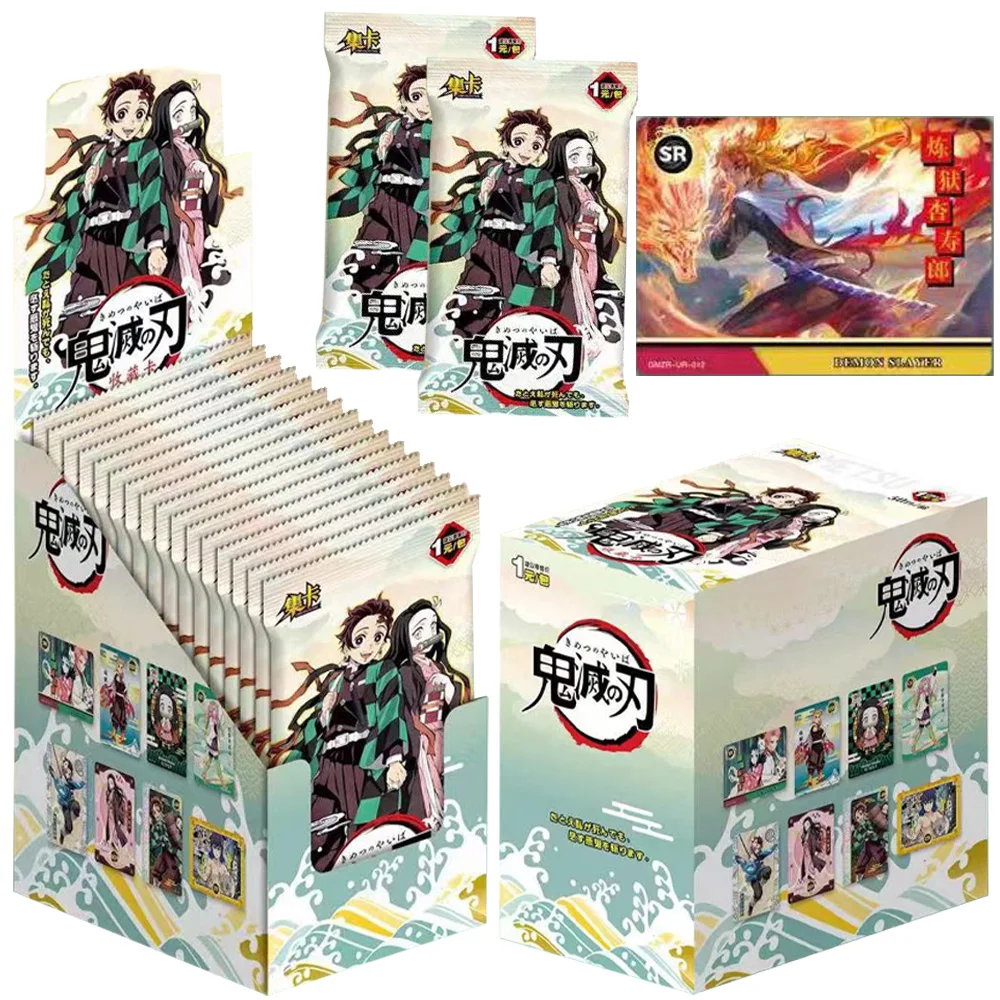 new edition Jika series Demon Slayer Cards Full Rare SSP SSR Card Tanjirou Kamado Nezuko Character Collection Card Children Gift