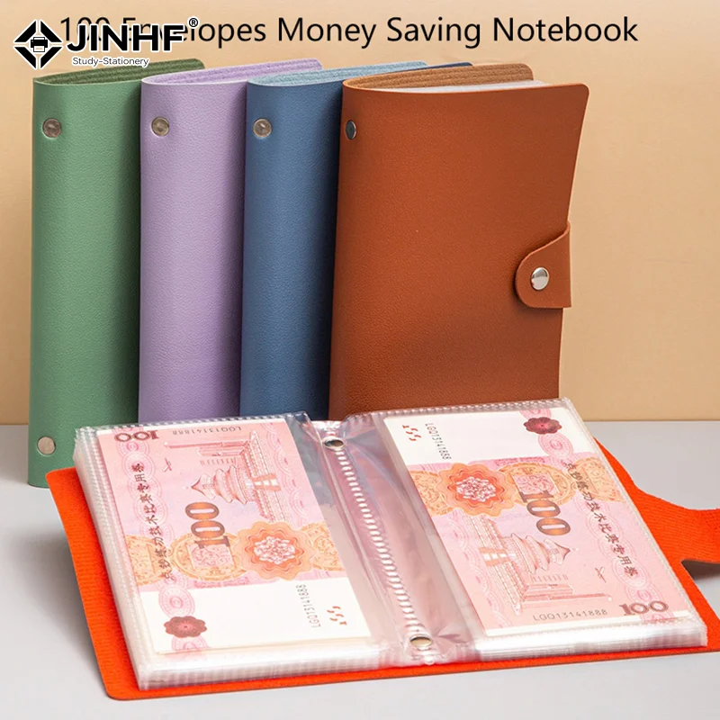 

1 шт. 50 листов: Тетрадь для челленджей по экономии денег, органайзер для сбережений, книга для бюджетных испытаний, вмещает 100 банкнот