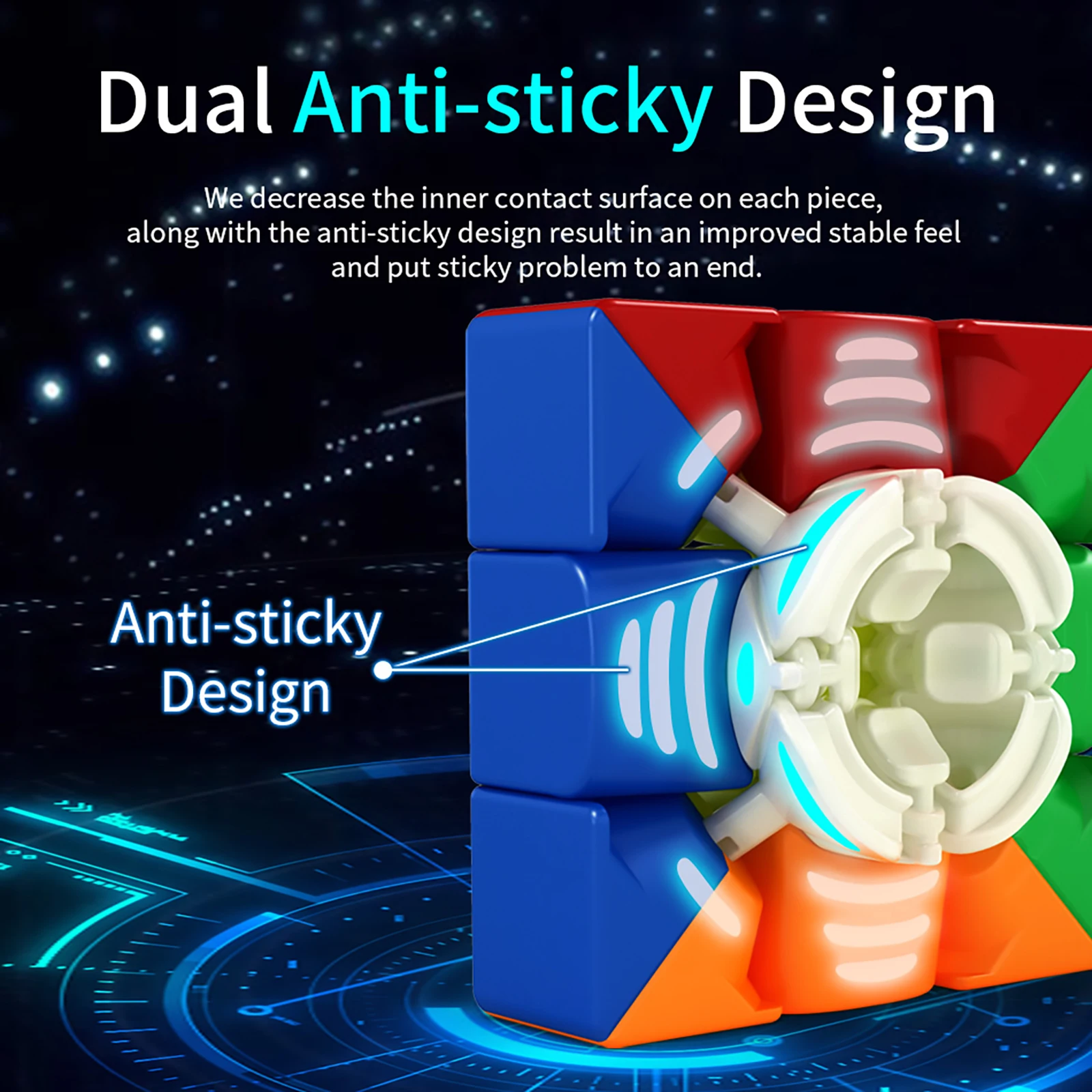 MOYU-cubo mágico magnético RS3M 2020, cubo mágico de velocidad Meilong 3x3, rompecabezas de velocidad profesional, juguetes para niños, MF8880