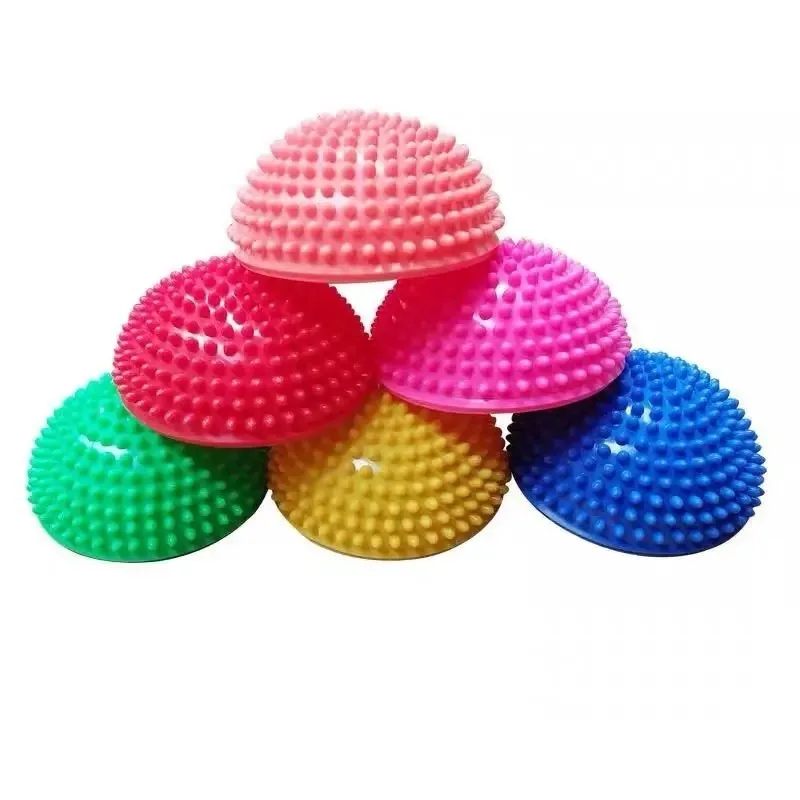 Newly Inflatable Half Sphere Yoga Balls PVC Massage Fitball Exercises Trainer Balancing Ball For Gym Pilates Sport Fitness