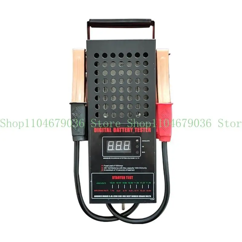 652F Battery Load Tester Voltmeter Tester Measuring Instrument 6V/12V/24V LCD Display