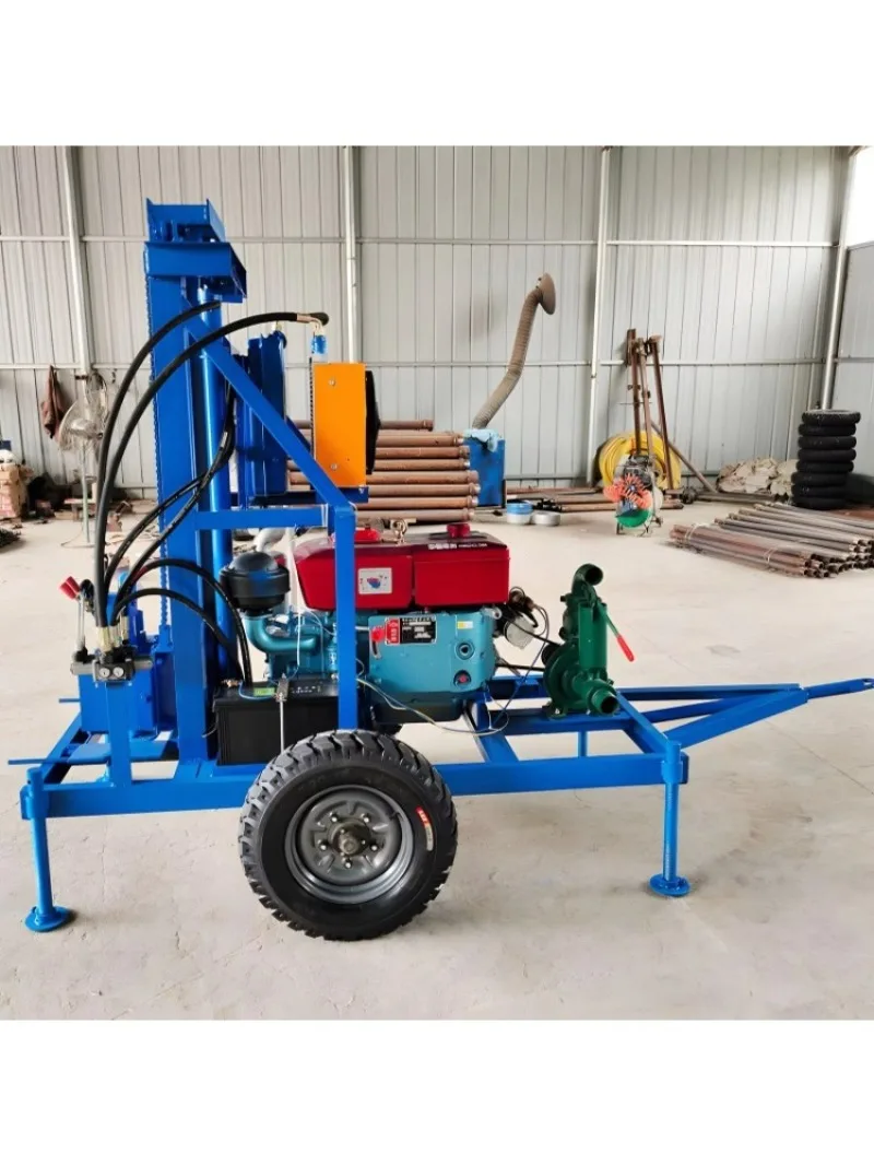 120m Portable Water Well Drilling Rig Small Hydraulic Borehole Equipment For Farm Irrigation System