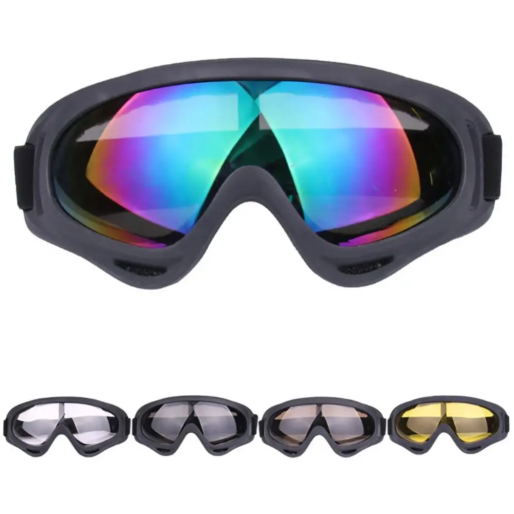 Ski Goggles UV400 Dustproof Snowboard Goggles Moto Cycling Sunglasses Winter Windproof Skiing Eyewear Outdoor Sports CS Glasses