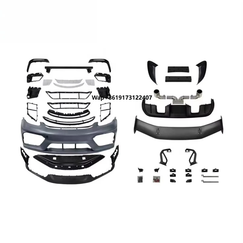 

New for 718 16-23 Carbon Fiber Full Body 982 for GT4 RS Front Bumper Upgrade Rear Trunk Wing Front Bumper
