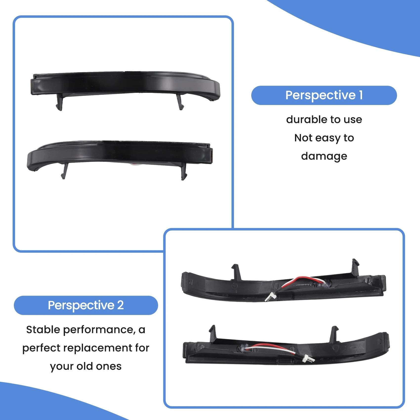 

Светодиодный динамический указатель поворота для зеркала заднего вида автомобиля, индикатор, мигалка для LADA Priora 2008-2018