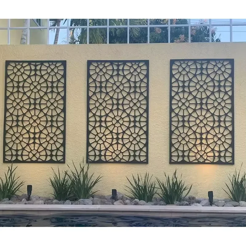 Garden Decorative Screen Fence Weather Resistant Screen Panel Outdoor Privacy Screen
