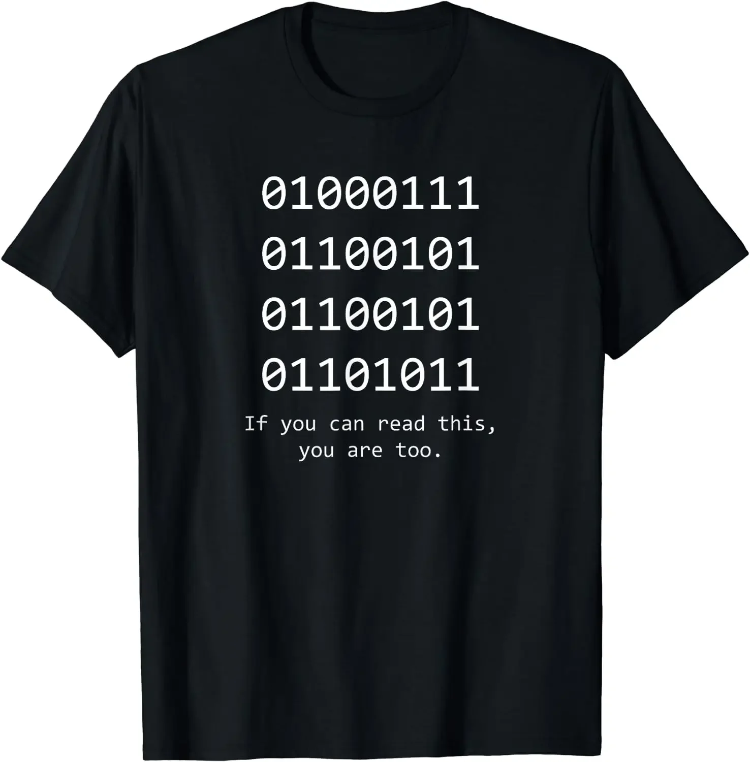 Computer Binary Code Programmer T Shirts Funny Developer Geek Gift Men Women Short Sleeve T-Shirt Graphic T Shirts