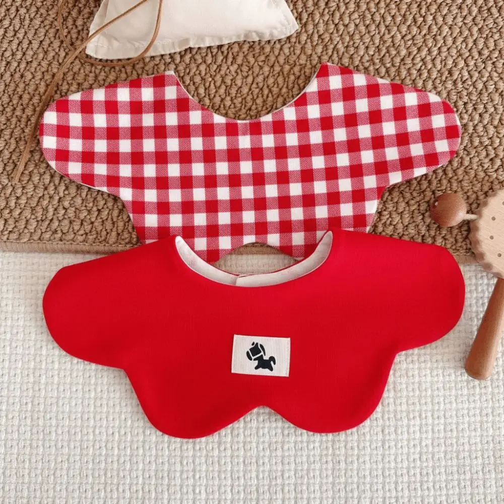 

Cartoon Baby Feeding Bib Two-sided Usable Cotton Baby Drool Bib Soft Texture Skin-friendly Cute Saliva Towel Baby Drooling