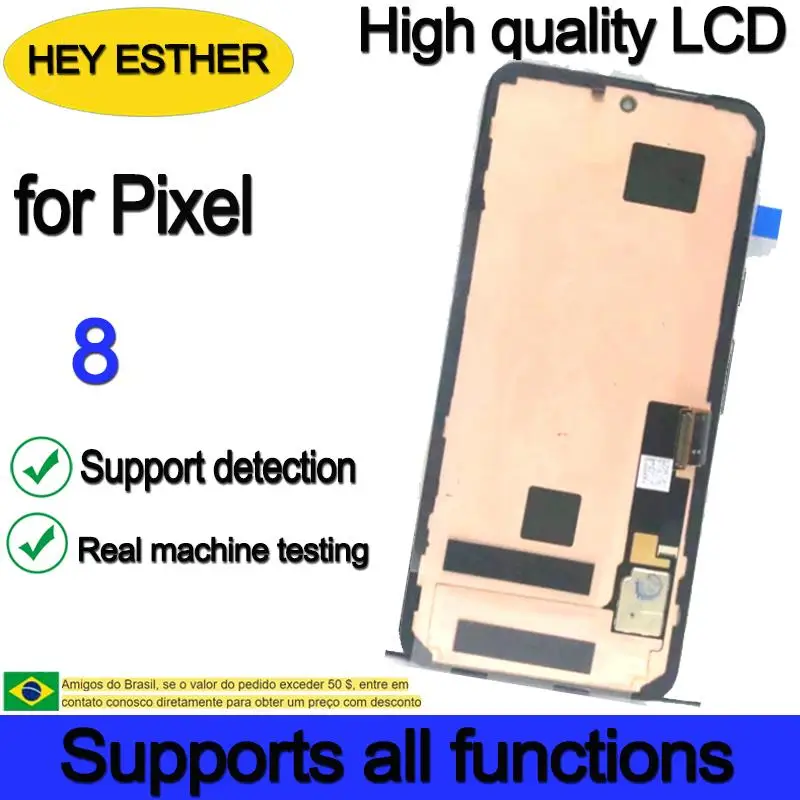 To OLED, 120Hz 6.2'' Replacement For Google Pixel 8 LCD Display Touch Screen GKWS6, G9BQD, GA04851-US, GZPFO, GPJ41