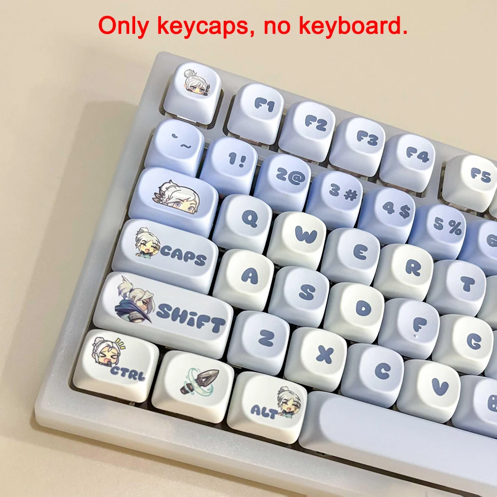 أغطية مفاتيح VALORANT مخصصة PBT التسامي الحراري MOA أغطية مفاتيح لوحة مفاتيح ميكانيكية للكمبيوتر المحمول مفتاح ألعاب مكتب الألعاب