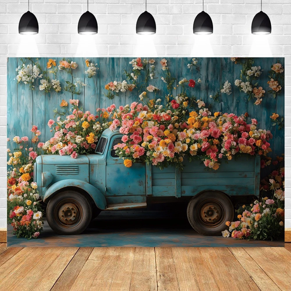 Abstract Photo Photographic Flower Car Backdrop Photography Romantic Forest Wedding Party Bridal Shower Background  Studio Shoot