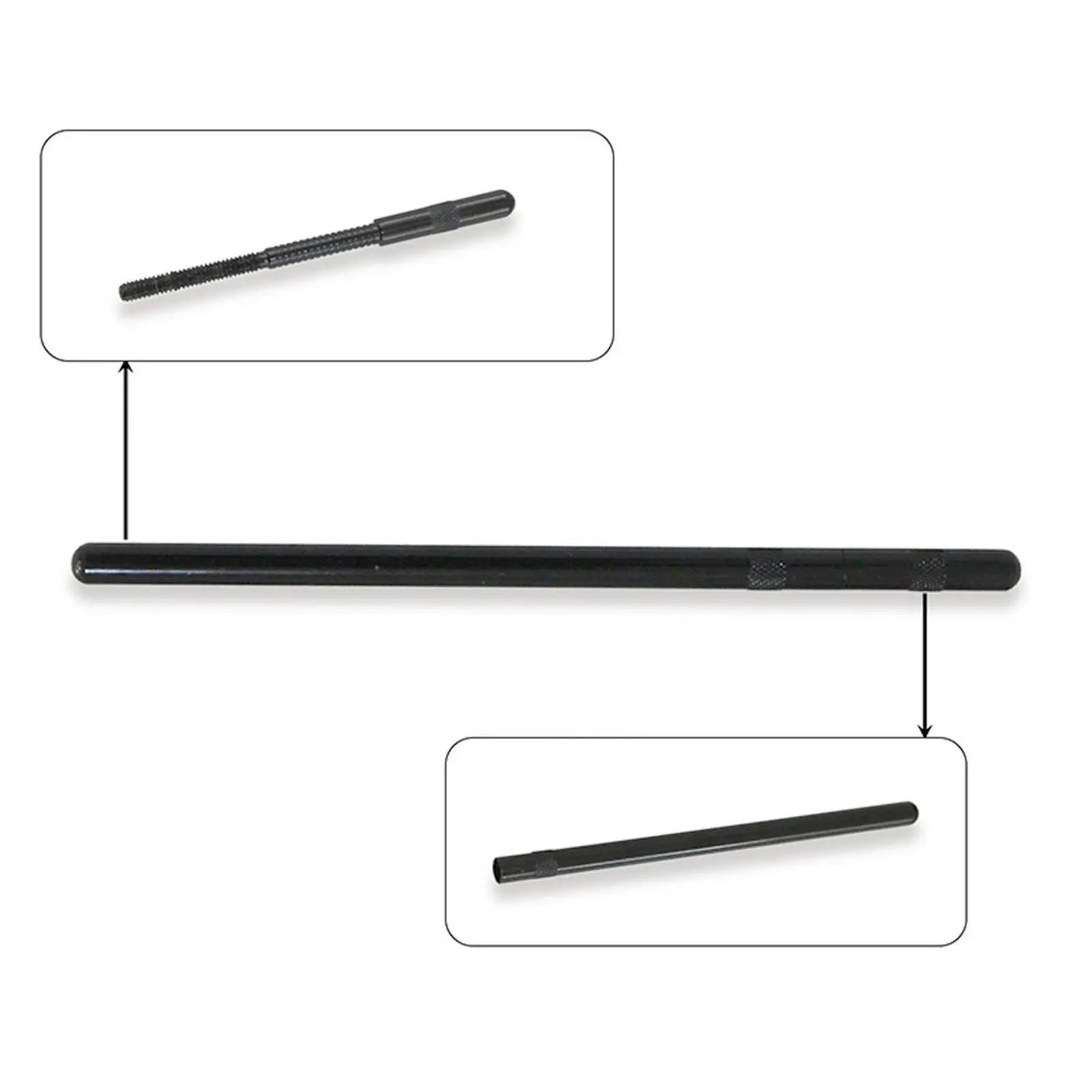 

Инструмент для проверки длины толкателей двигателя, черный, регулируемый, металлический измерительный прибор для обслуживания автомобилей