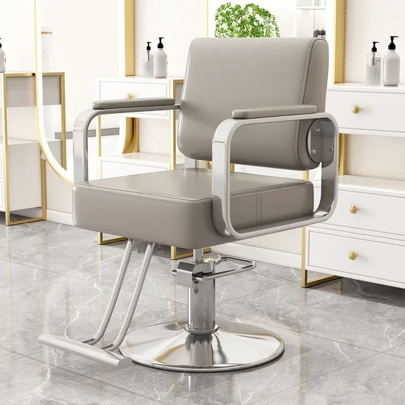 Gouden Salon Schoonheid Kapper Stoel Luxe Gepersonaliseerde Lifter Klassieke Stoel Draaibaar Goedkoop Minimalistisch Modieus Cadeira Meubilair