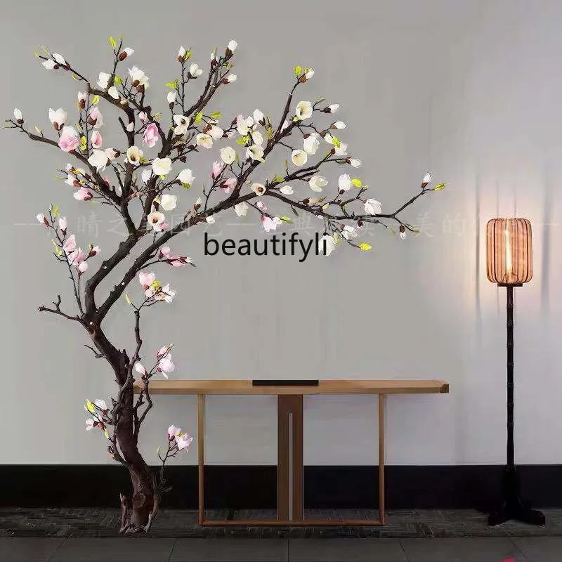 newSimulation Plant Fake Trees Large Ground Floriculture Show Window Decoration Fake Flower Interior Living Room Decorationss 73