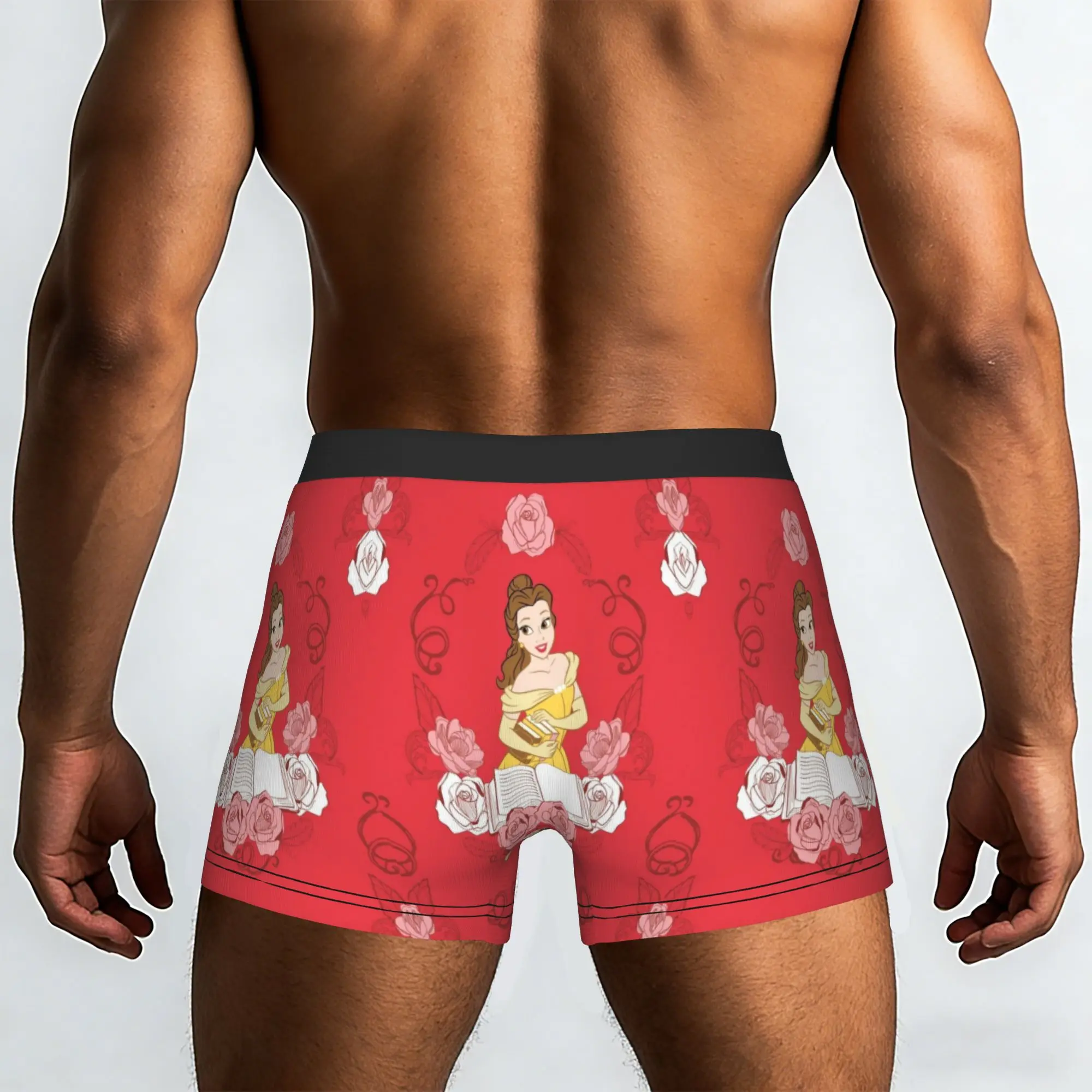 Custom Beauty Anime And The Beast Boxers Shorts Men  Briefs Underwear Funny Underpants