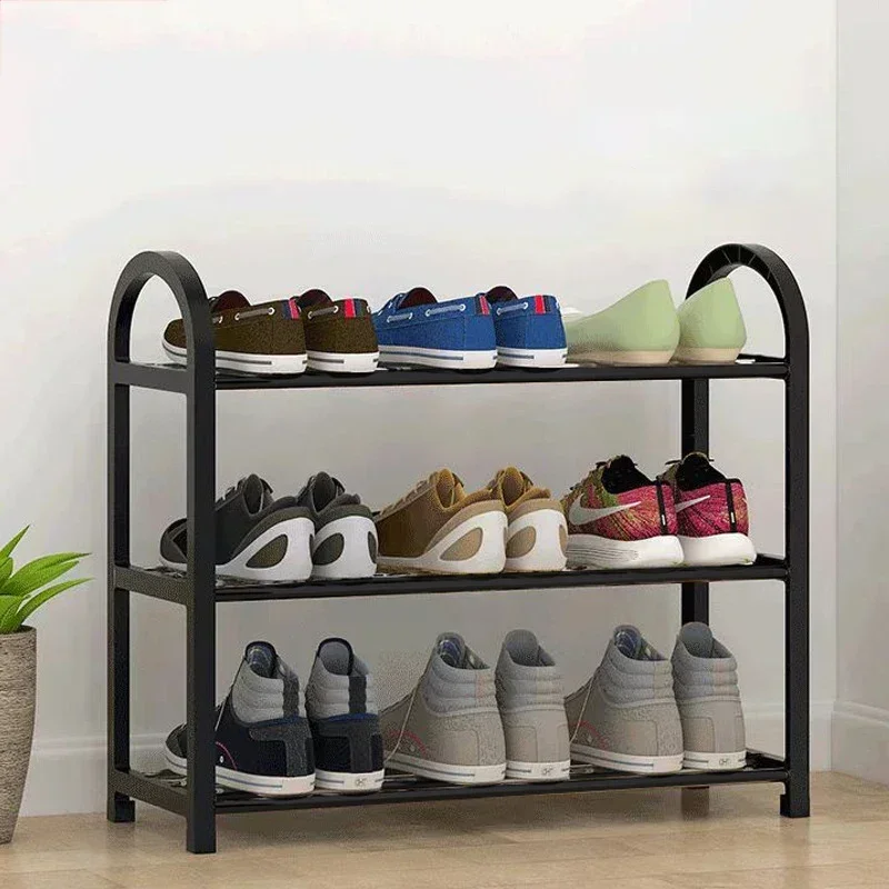 

Removable Simple Shoe Rack Shoe Cabinet Space Metal Small Shoes Organizer Shelf Rack Dormitory Home Entrance Dustproof Storage