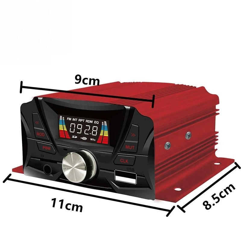 

Автомобильный Bluetooth-динамик для мотоцикла, тяжелые басы, 4-канальный мощный Bluetooth-плеер, высокий бас и большой объем